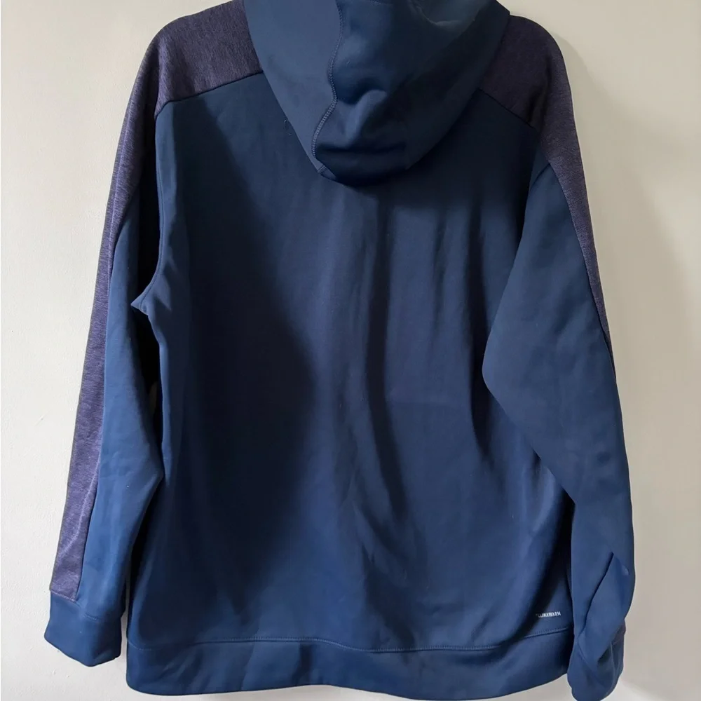 Adidas Men's Dark Blue Zip-Up Sweater